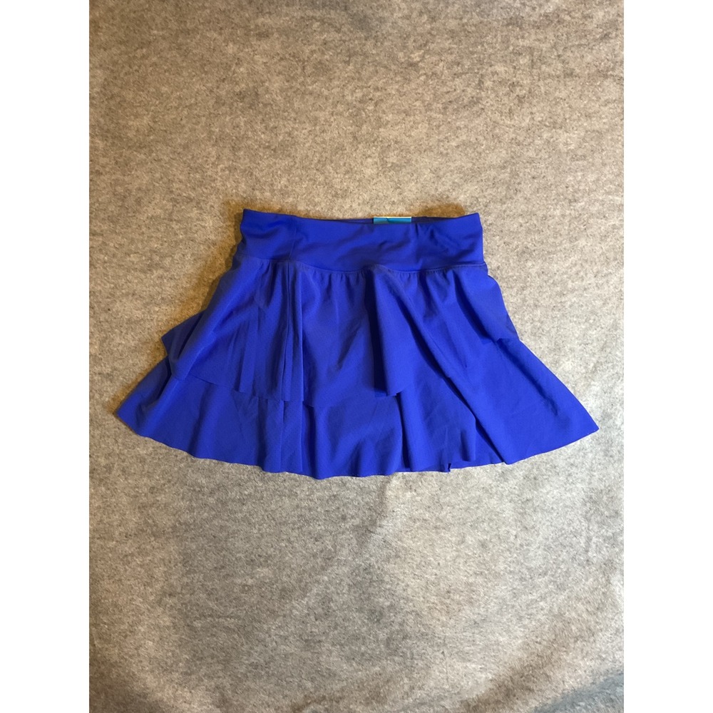 NWT DSG Girls Stride Skort Lucid Blue g Mid-Rise Skirt Size M 10-12